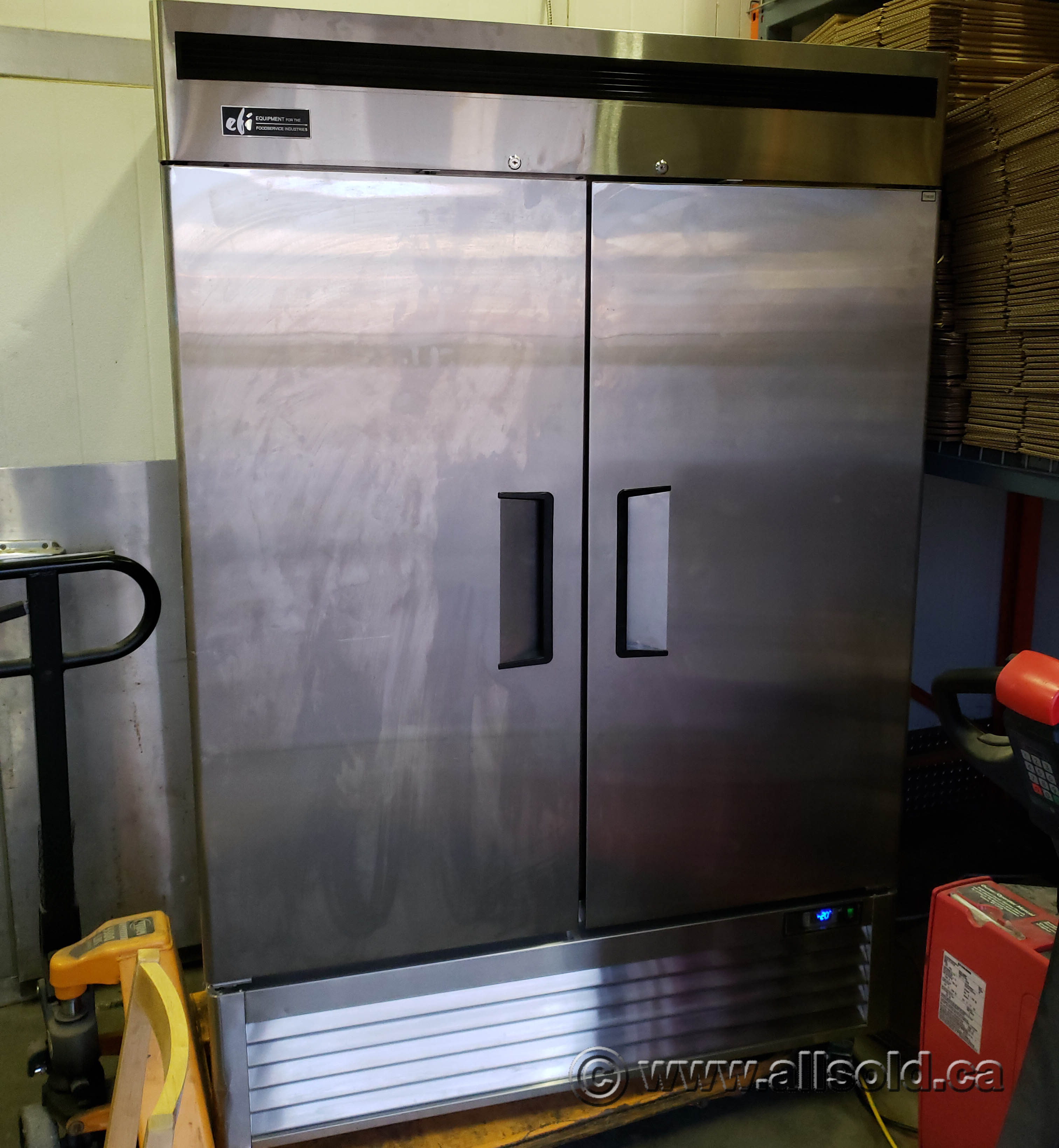 EFI Double Door Reach In Vertical Freezer Allsold.ca Buy & Sell